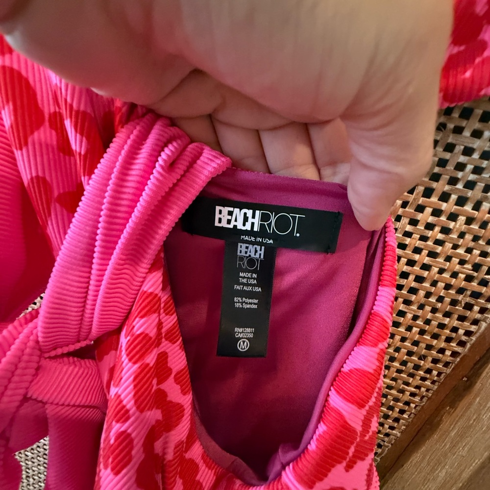 Beach Riot Rae One Piece - Red Leopard - Picture 8 of 9